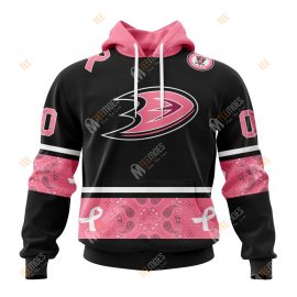 Anaheim Ducks Jersey Breast Cancer Awareness Support Pink For Fan NL1