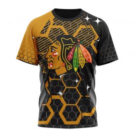 Personalized Chicago Unique BlackHawks Design With Motocross Style Short Sleeve For Fan