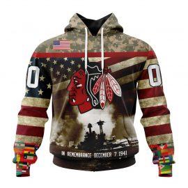 Personalized Chicago Jersey Blackhawk Specialized Remember Pearl Harbor For Men Women LP7