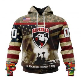 Florida Panthers Specialized Remember Pearl Harbor Jersey For Men Women LP6