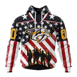 Personalized Nashville Predators Tee Specialized Honor US Military For Fan