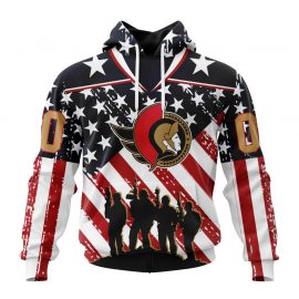 Personalized Ottawa Senators Jersey Specialized Honor US Military For Men And Women