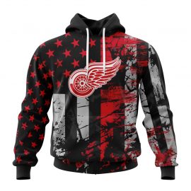 Personalized Detroit Red Wings Specialized Jersey For America Zip Up D19
