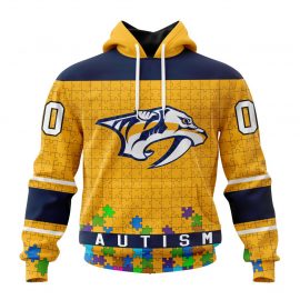 Personalized Nashville Predators Tee Fights Against Autism Gift Idea For Fan