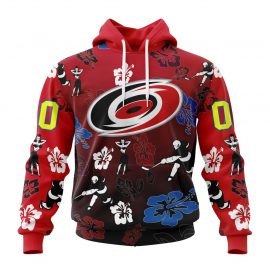 Personalized Red Yellow Carolina Jersey Hurricane Hawaiian Style Design For Men Women LP21