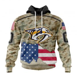 Personalized Nashville Predators Tee Specialized United State With Camo Color