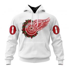 Personalized Detroit Red Wings Specialized Dia De Muertos Zip Up D37