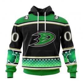 Anaheim Ducks Jersey Green And Black Lucky Shamrock For Men And Women NL18