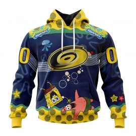 Personalized Carolina Jersey Hurricane Special Blue Yellow Spongebob For Men Women LP13