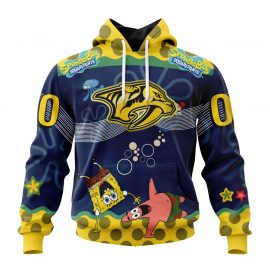 Personalized Nashville Predators Tee Specialized Jersey With Spongebob