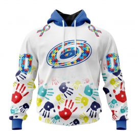 Personalized Carolina Jersey Hurricane Autism Awareness Hands Design For Men And Women LP20