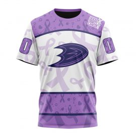 Anaheim Ducks Tee Special Lavender  Fights Cancer For Men And Women NL29