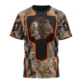 Personalized Chicago Unique BlackHawks Realtree Camo Special Design Short Sleeve