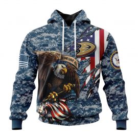 Anaheim Ducks Jersey Honor US Navy Veterans For Men And Women NL10