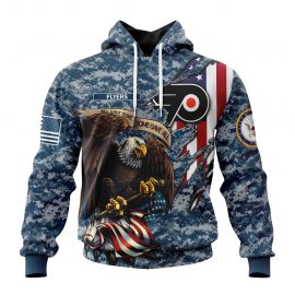 Philadelphia Flyers Honor US Navy Veterans For Men And Women LP10