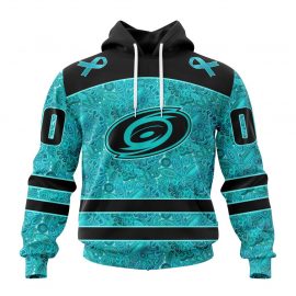 Personalized Carolina Jersey Hurricane Special Design Fight Ovarian Cancer For Men Women LP26