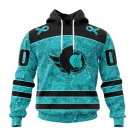 Personalized Ottawa Senators Jersey Special Design Fight Ovarian Cancer For Men Women