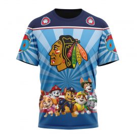 Personalized Chicago Unique BlackHawks Special Paw Patrol Short Sleeve For Fan