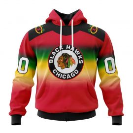 Personalized Chicago Unique BlackHawks Vintage Concept Classic Design Custom Jersey