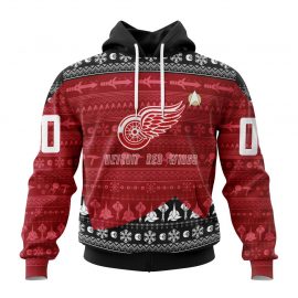 Personalized Detroit Red Wings Special Star Trek Design Zip Up D34