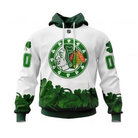 Green And White Personalized Chicago Jersey Blackhawk Happy St Patrick Days For Fan LP16
