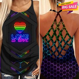 Gift Ideas For LGBT Love Limited Edition 14 Cross Open Back Camisole Tank Top