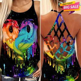 Gift Ideas For LGBT Love Limited Edition 1 Cross Open Back Camisole Tank Top