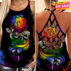 Gift Ideas For LGBT Love Limited Edition 4 Cross Open Back Camisole Tank Top