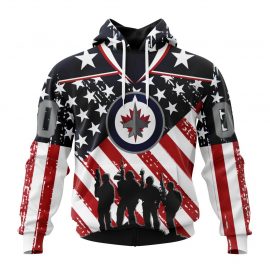 Winnipeg Jets Jersey Specialized Honor US Military For Men And Women