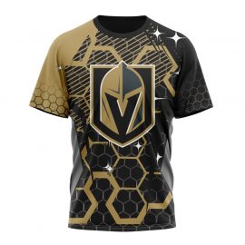 Personalized Vegas Golden Knights Design With Motocross Style Short Sleeve For Fan