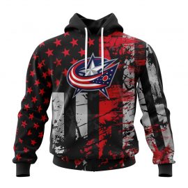 Personalized Columbus Blue Jackets Short Sleeve For America Short Sleeve