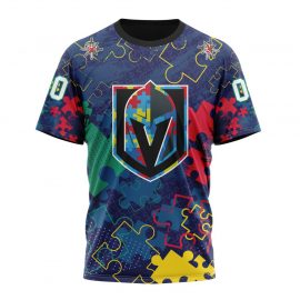 Personalized Vegas Golden Knights Fearless Against Autism Special Short Sleeve