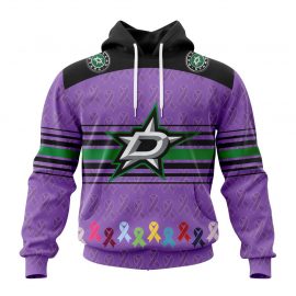 Personalized Dallas Stars Specialized Design Fights Cancer Custom Jersey