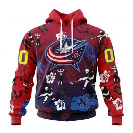 Personalized Columbus Blue Jackets Hawaiian Style Design Special Short Sleeve For Fan
