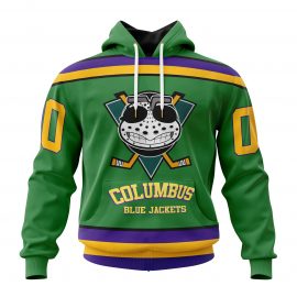 Personalized Columbus Blue Jackets Design The Mighty Ducks Short Sleeve