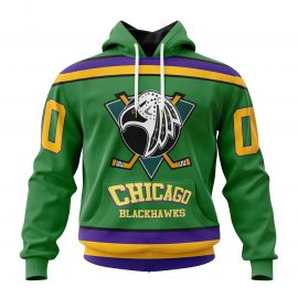 Personalized Chicago Unique BlackHawks Design The Mighty Ducks Custom Jersey