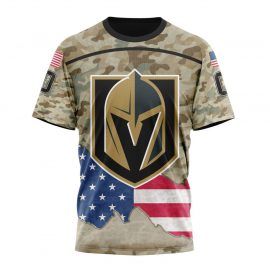 Personalized Vegas Golden Knights For United State With Camo Color Short Sleeve For Fan