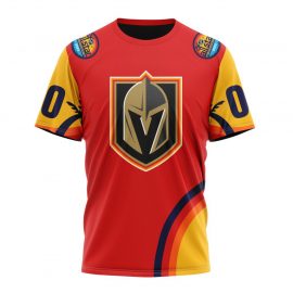 Personalized Vegas Golden Knights Special All Star Game Florida Sunset Short Sleeve For Fan