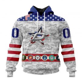 Personalized Dallas Stars Armed Forces Appreciation Custom Jersey For Fan