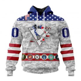 Personalized Pittsburgh Penguins Armed Forces Appreciation Design Custom Jersey