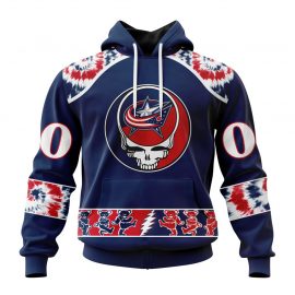 Personalized Columbus Blue Jackets Unique Design The Greatful Dead Short Sleeve