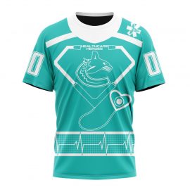 Personalized Vancouver Canucks Honoring Healthcare Heroes Short Sleeve