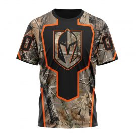 Personalized Vegas Golden Knights Camo Realtree Hunting Short Sleeve I