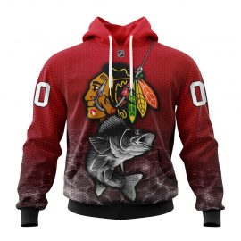 Personalized Chicago Unique BlackHawks Specialized Fishing Style Custom Jersey