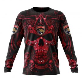 Personalized Florida Panthers Special Design With Skull Art Long Sleeve