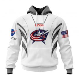 Personalized Columbus Blue Jackets Special Space Force Astronaut Short Sleeve For Fan