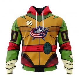 Personalized Columbus Blue Jackets Teenage Mutant Ninja Turtles Short Sleeve