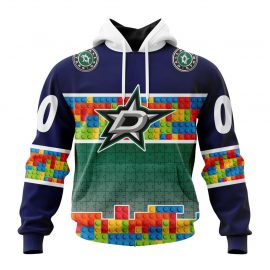 Personalized Dallas Stars Autism Awareness Design Custom Jersey For Fan