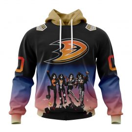 Personalized Anaheim Duck Kiss Band Design Short Sleeve For Fan