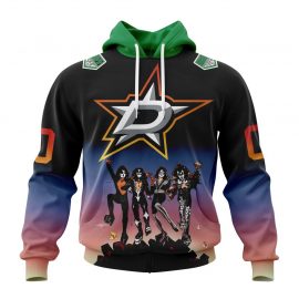 Personalized Dallas Stars Kiss Band Design Custom Jersey For Fan